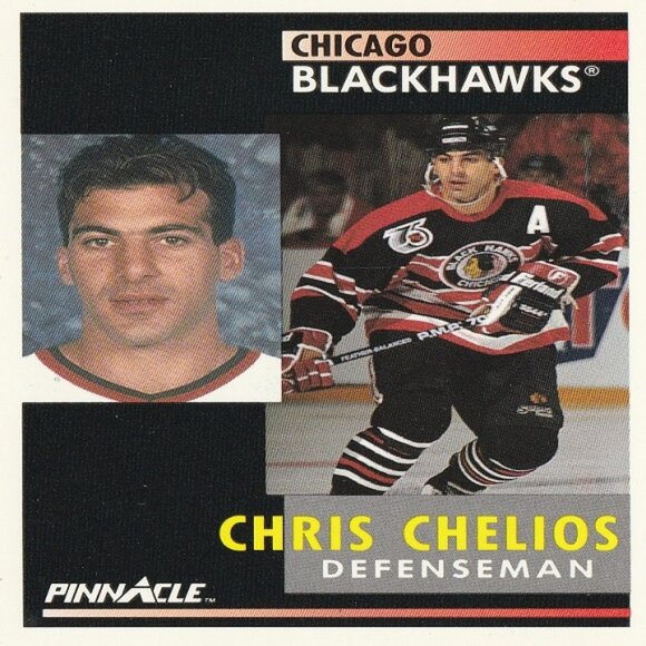 Chris Chelios Chicago Blackhawks NHL Hockey Card Collection - 10 Card Set - Picture 4 of 11